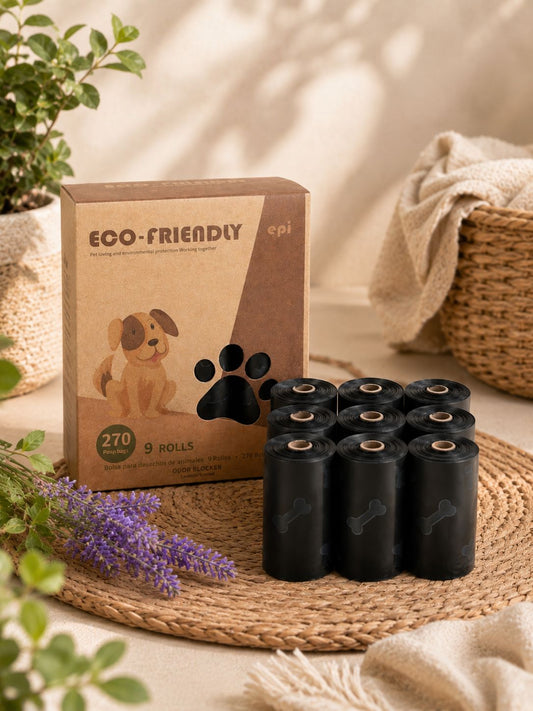 Eco-Friendly Dog Poop Bags - 9 Rolls