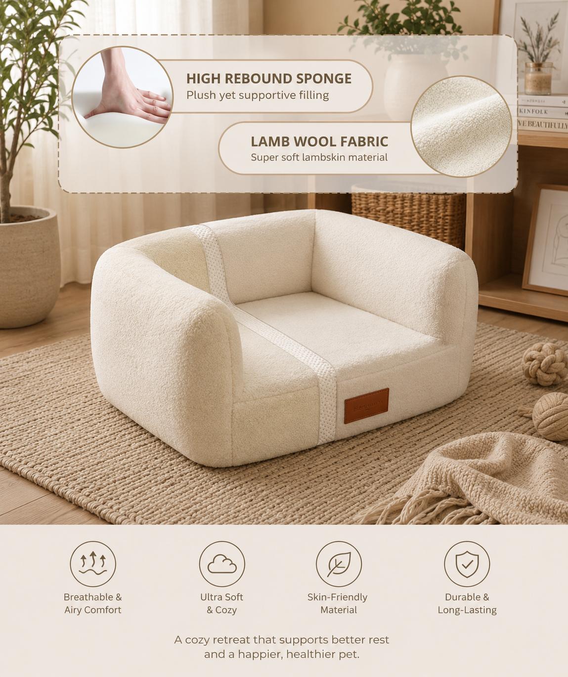 Premium Orthopedic Dog/Cat Sofa Bed
