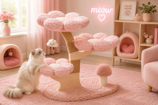 Cozy Blossom Cat Tree