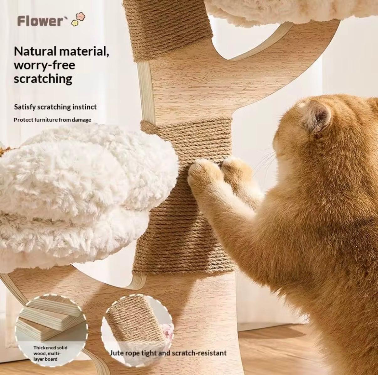 Cozy Blossom Cat Tree